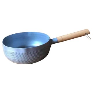 HONDONI 新款日式麥飯石不沾雪平鍋/泡麵鍋/牛奶鍋 無蓋 U1-SL, 1個, 18cm, 銀色