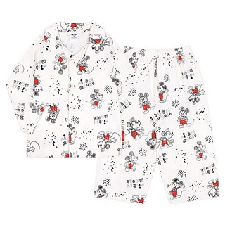 몰리멜리프렌즈 뉴키즈온 아동용 디즈니 미키마우스 모노톤 무드 파자마 상하의 세트