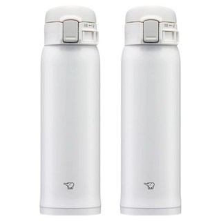 ZOJIRUSHI 象印 不鏽鋼彈蓋式保溫杯 SM-SR48E-WA, 480ml, 2個, 白色