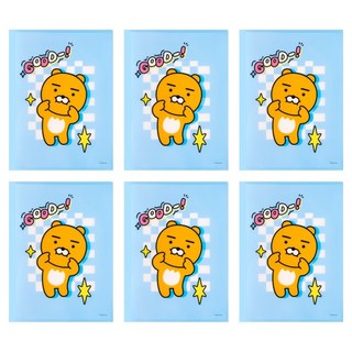 KAKAO FRIENDS Say Cheese 雙層資料夾, 萊恩, 6個