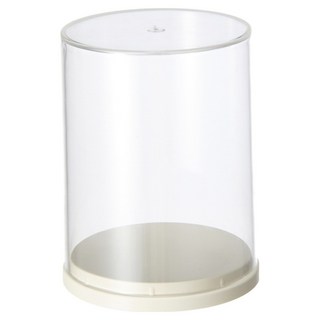 FAmILyLIFE 生活 圓形透明展示盒 A-472 迷你基本款, 透明色, 1個