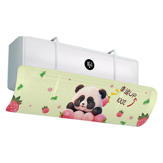 女神舒適壁掛式冷氣擋風板 A 草莓熊貓, 1個, 單一商品