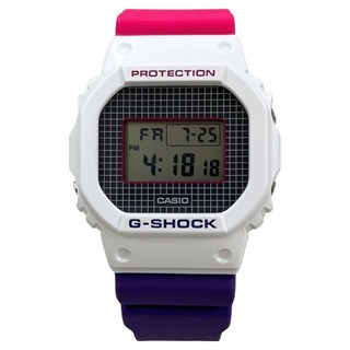 CASIO 卡西歐 G-SHOCK 格紋亮彩撞色電子錶 DW-5600THB-7DR