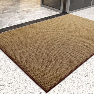 AFAMIC 艾法 硬絲刮泥 丙綸硬絲橡膠 玄關腳踏墊 地墊, 棕黃色, 1個