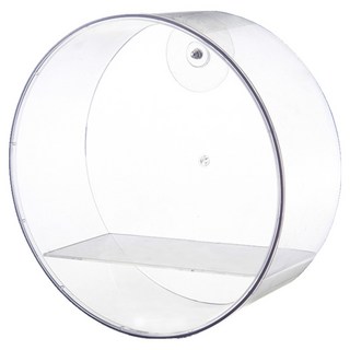 FAmILyLIFE 生活 無痕壁掛圓形展示盒 A-462-T 全透明, 1個
