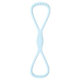 블럭마트 실리콘 8자형 스트레칭 요가밴드, 블루, 1개