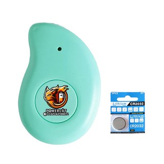 POWERCAT 寶護者 藍牙防丟器 附電池, 1個, 勾玉綠