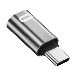 Neon 台灣霓虹 Type-C公轉Lightning母 35W 超級快充轉接頭, 銀色, 1個