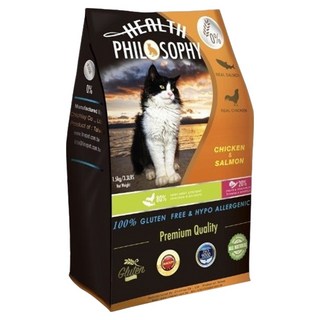 菲爾比 天然無穀貓糧, 雞肉+鮭魚, 1.5kg, 1袋