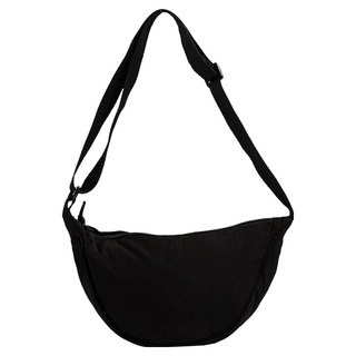 Apilco 旅行用迷你半月斜揹包, 黑色