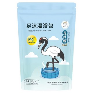 好漢草 足沐湯浴包 足好輕 PLUS, 15g, 7個裝, 1包