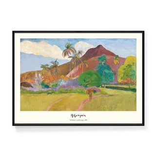 菠蘿選畫所 保羅・高更 塔希提風景 AVAR3445B, 黑色