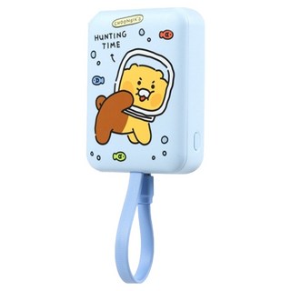 카카오프렌즈 데일리 고속충전 맥세이프 보조배터리 10000mAh, 춘식이 블루, P24-MSPB10K01