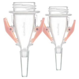 maymom 母乳儲存袋轉接夾2件組 標準口徑喇叭罩適用, 1套, 2個母乳儲存袋轉接頭