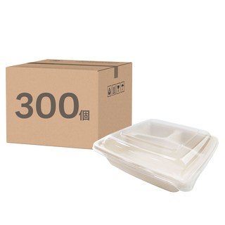 萬福 植纖餐盒 CS1000-3 三格底, 50個, 6套
