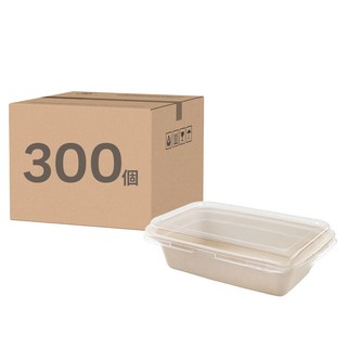 ONeFU 萬福 植纖單格長方餐盒 1L, 50個裝, 6套