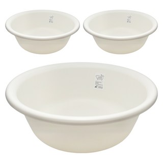 Sanada SeikoTHERM 臉盆3件組 B-751 小, 象牙色, 1套