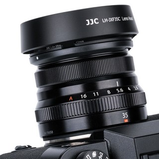 JJC 富士軟片 XF 23mm XF 35mm F2 R WR 相機鏡頭圓形遮光罩, 1個