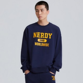 NEDRY 男女通用學院風Logo運動衫