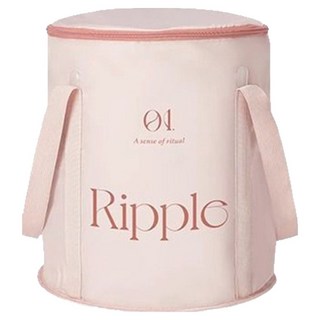 YUNMI 加高防傾倒便攜旅行泡腳桶/折疊保溫泡腳袋/足浴桶/洗腳盆/旅行洗衣袋 四邊PP板支撐條, 1個, 玫瑰粉