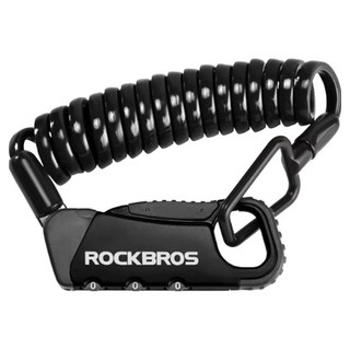 ROCKBROS 洛克兄弟 輕巧質感密碼鎖, 1個, 亮灰黑