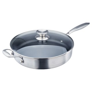 Hi CHEF 掌廚 316不鏽鋼3D蜂巢式平底鍋, 1個, 30cm