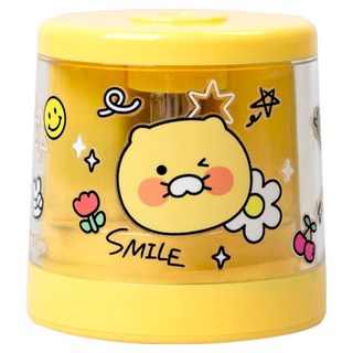 Kakao Friends Say Cheese 自動削鉛筆機 + 使用說明書 + 鉛筆延長器 + 刀片2p + 清潔刷組, 春植, 1套