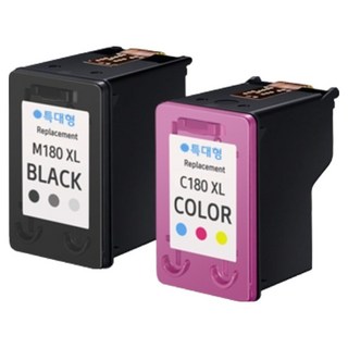 오피스토어 삼성 대용량 SL-J1660 / J1663 / J1665 / J1770FW 호환잉크 2종 세트, 검정, 컬러, 1세트