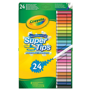 Crayola 繪兒樂 可水洗細桿彩色筆, 24色, 1組
