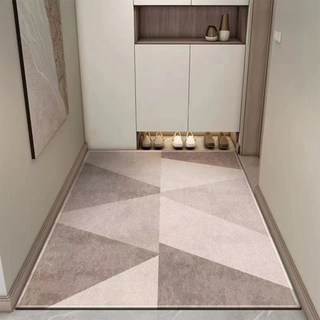 AFAMIC 艾法 高質感玄關止滑落塵刮泥吸水腳踏地毯/比利時絲圈絨印花TPR地墊, 1個, 三角平行