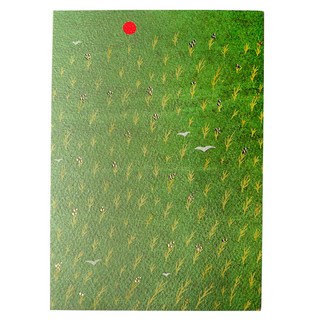 KerKerland 插畫明信片, 1個裝, 纍纍稻穗 是豐盛的模樣