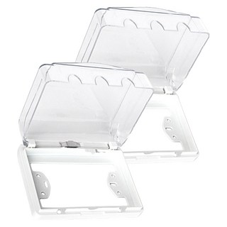 Neon 台灣霓虹 120型電源雙插座防水蓋, 2個