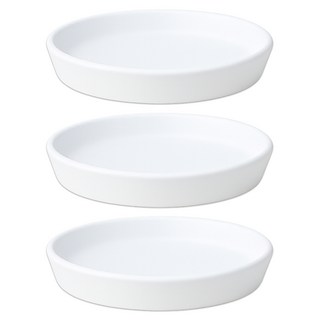 식스파머스 튼튼한 원형 화분 받침, 백색, 3개