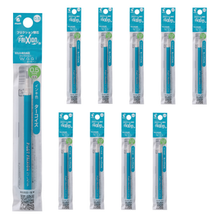 PILOT 百樂 FRIXION WAAI 魔擦筆筆芯 0.5mm, 10個, 綠松石