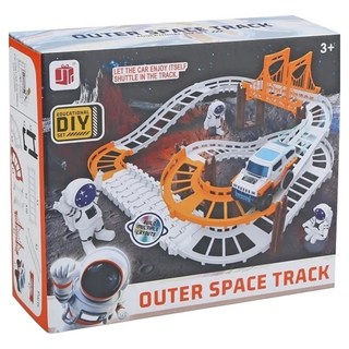 新台圖書 太空探險電動軌道車, 1套