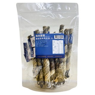 HAVSMAK 海夫默克 挪威鱈魚魚皮捲 XL 20個, 1套, 400g, 鱈魚