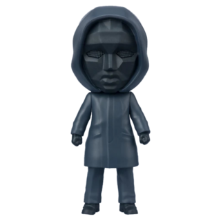 BANDAI 萬代 Figuarts mini 魷魚遊戲 蒙面經理公仔, 1個