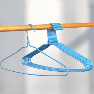 YOYOKI 樂活家加粗浸塑衣架 40cm, 10個, 顏色隨機