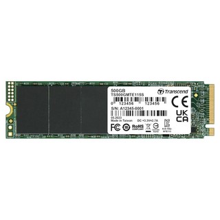 Transcend 創見 MTE115S M.2 2280 PCIe Gen3x4 SSD固態硬碟, 500GB, TS500GMTE115S