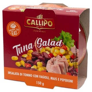 CALLIPO 鮪魚罐頭沙拉 紅腰豆 紅豆 玉米, 1個, 150g