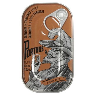 PORTHOS 葡國老人牌 照燒醬沙丁魚罐頭, 1個, 125g