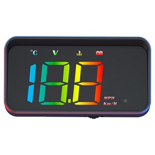 領先者 M4 OBD2 彩色投影 多功能 HUD抬頭顯示器, 1個, 黑色
