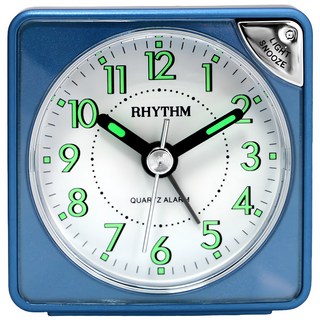 RHYTHM 日本麗聲時計 方塊夜燈鬧鐘, 爵士藍
