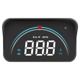 領先者 M8 白光大字體 HUD OBD2 多功能汽車抬頭顯示器 3.5吋, 1個, 黑色