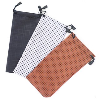 Kiret 神綺町 軟式束口收納袋/眼鏡袋/筆袋/手機袋, 顏色隨機, 3個