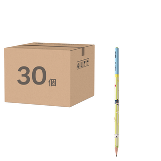 deLi 得力 學生/兒童 書寫鉛筆 三角桿 寫字筆 蠟筆小新聯名款 LB901, 黃色 + 藍色, 30支