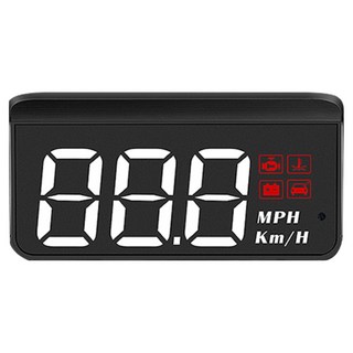 領先者 M3 白光大字體 HUD OBD2 多功能抬頭顯示器, 1個, 黑色