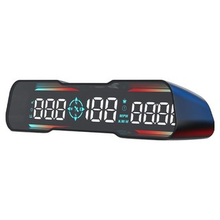 領先者 G19 GPS定位 LED大字體 HUD多功能抬頭顯示器, 1個, 黑色