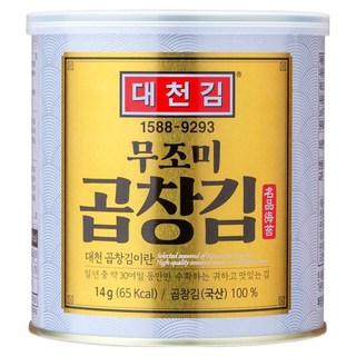 대천김 무조미 곱창캔김 NC730, 14g, 1개