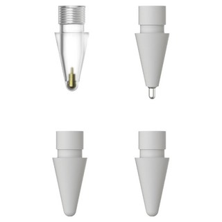 MAGEASY Instinct 多用途iPad觸控筆尖 支援Apple Pencil, 灰白色, 4個